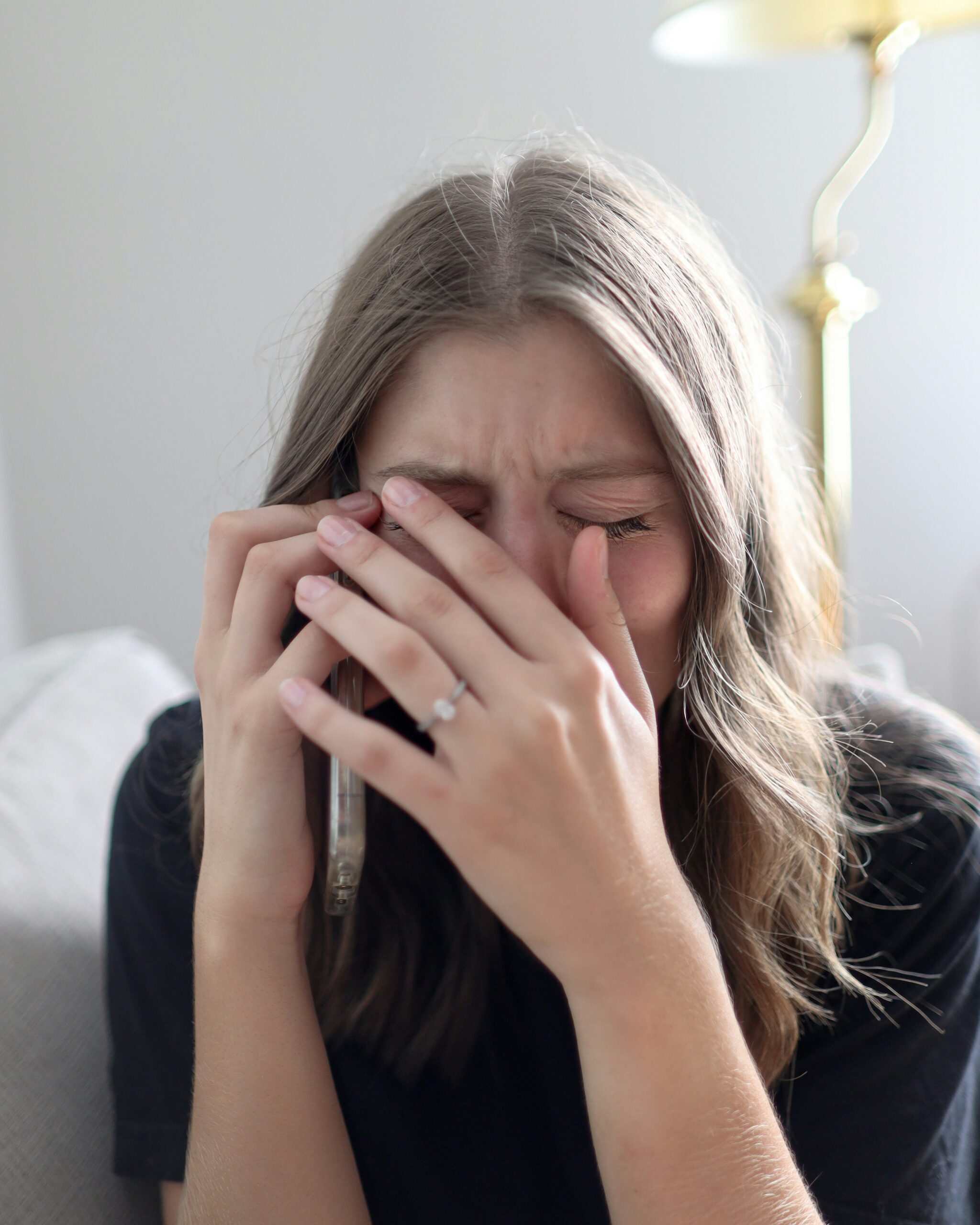 woman crying